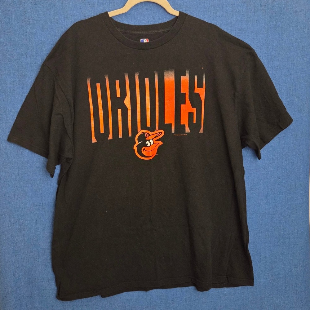 Baltimore Orioles MLB Genuine Merchandise Black Graphic T-Shirt Mens 2XL